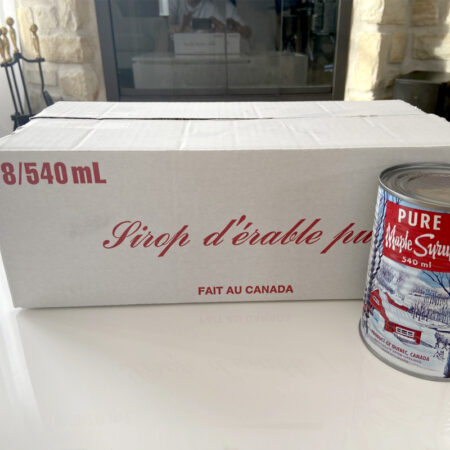 Boite de 8 cannes de sirop d'érable